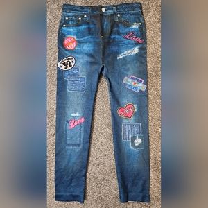 NWOT Vintage Jean Capri Leggings S